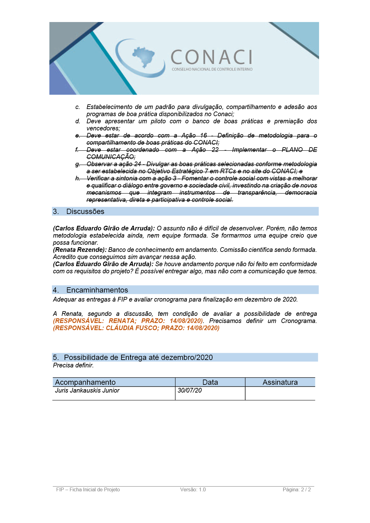 Termo de Abertura do Projeto