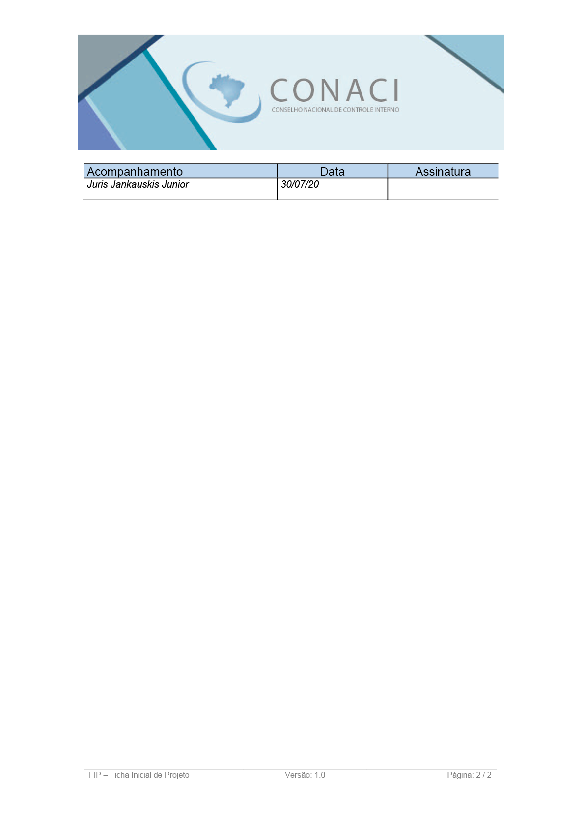 Termo de Abertura do Projeto