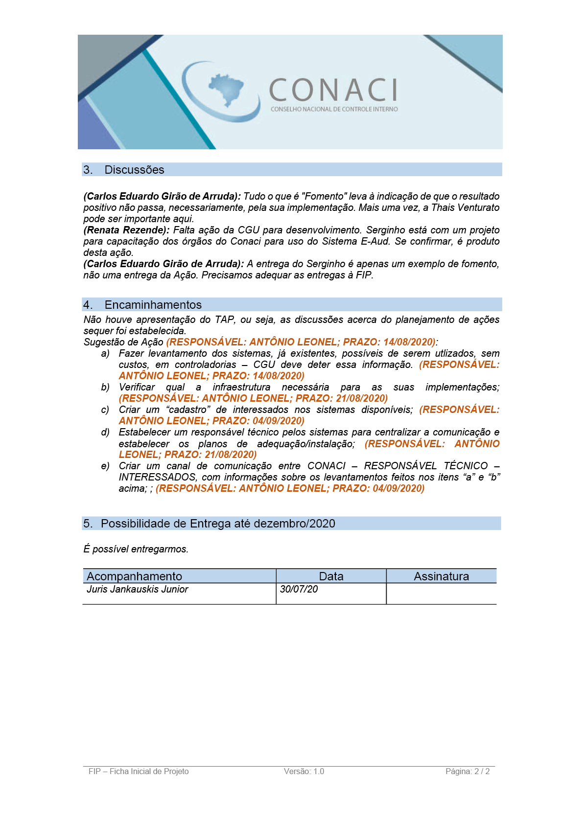 Termo de Abertura do Projeto