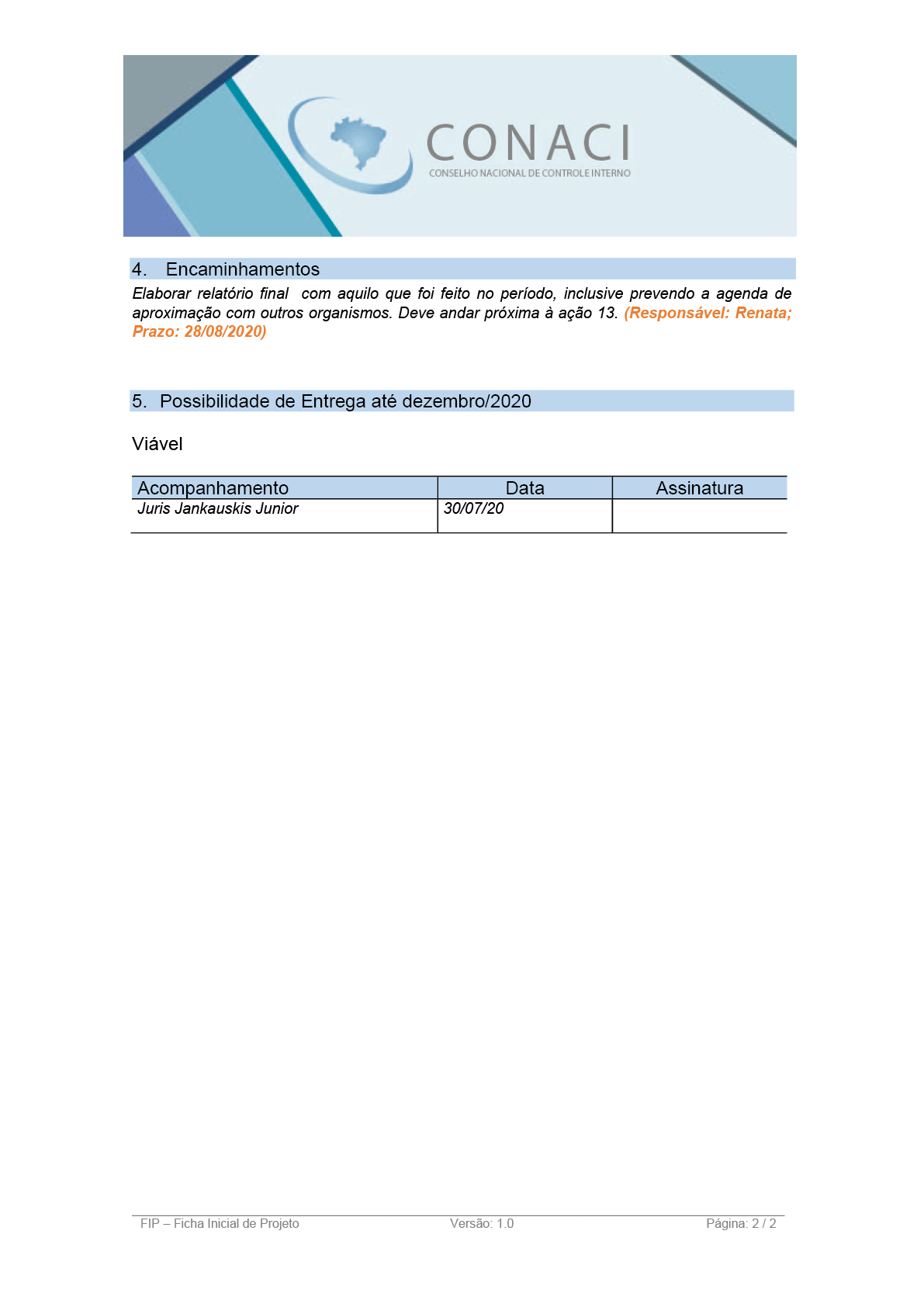 Termo de Abertura do Projeto