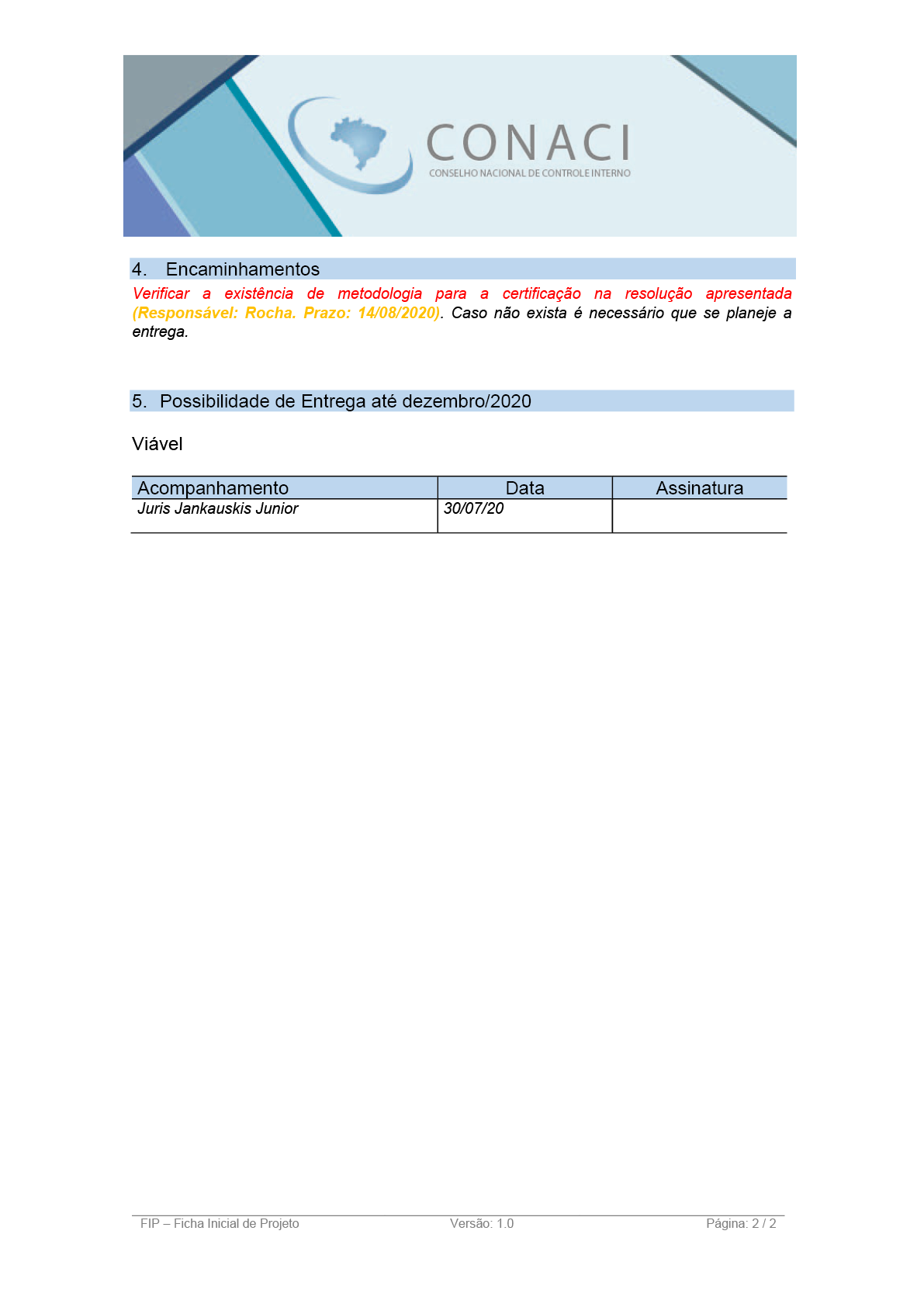 Termo de Abertura do Projeto