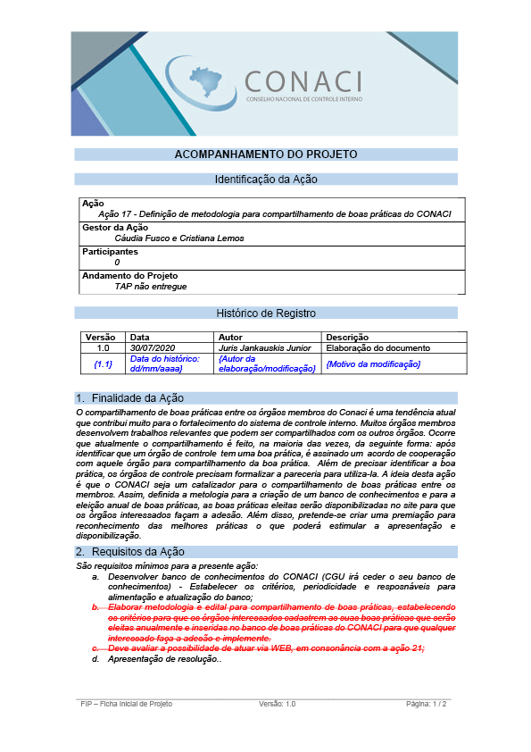 Termo de Abertura do Projeto