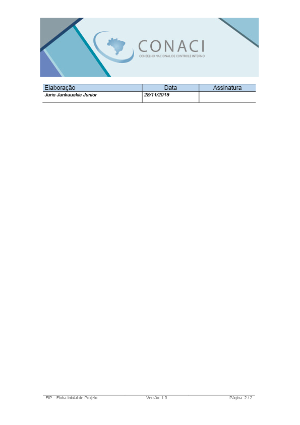 Termo de Abertura do Projeto