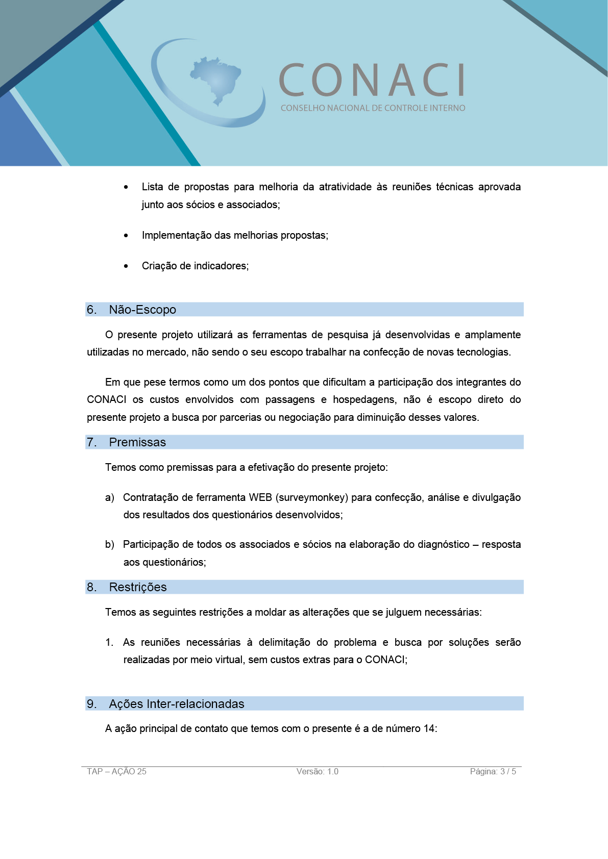 Termo de Abertura do Projeto