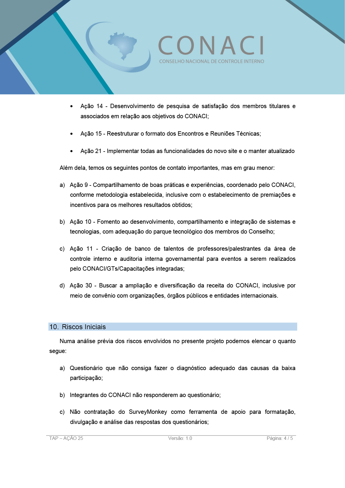 Termo de Abertura do Projeto