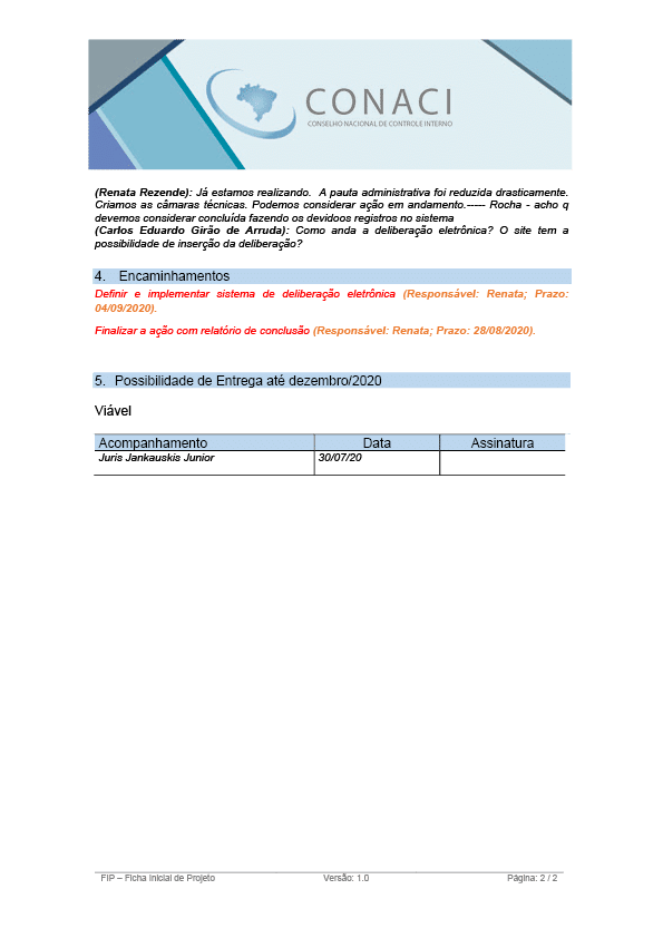 Termo de Abertura do Projeto